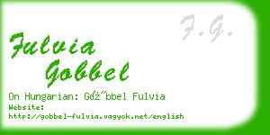 fulvia gobbel business card